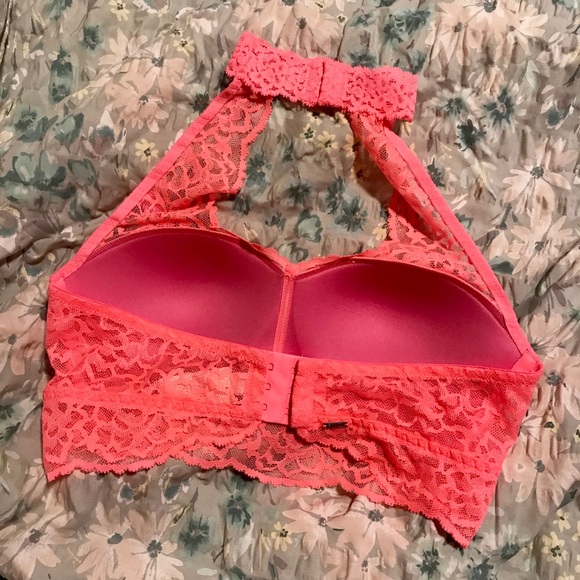 NWT PINK Victoria’s Secret Halter Push-up Bra - Picture 4 of 7